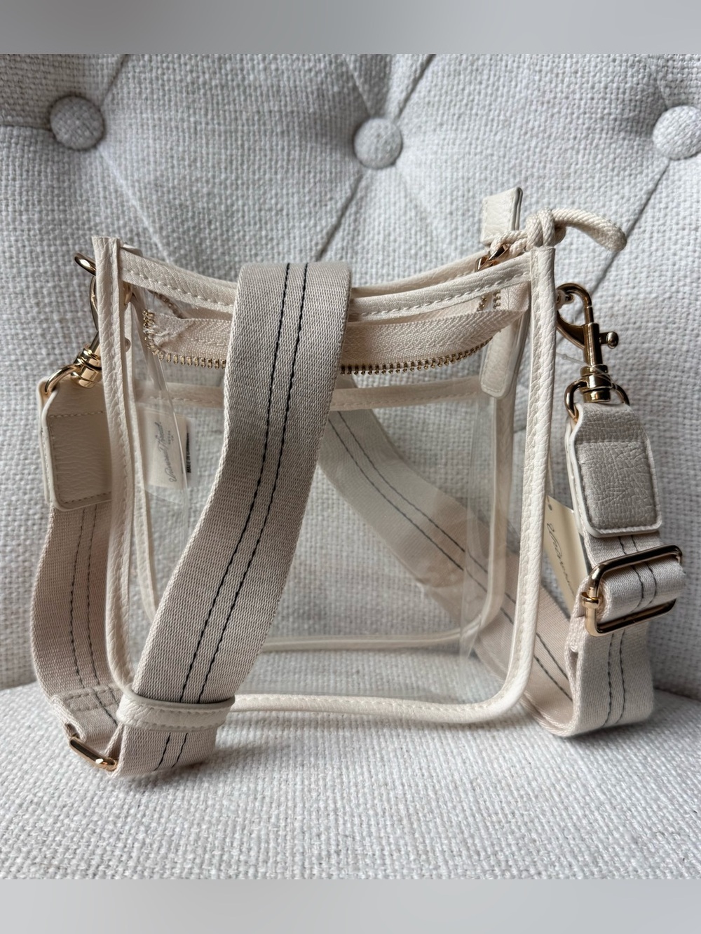 Universal Thread Everyday Crossbody Stadium Bag Stucco Clear, NWT